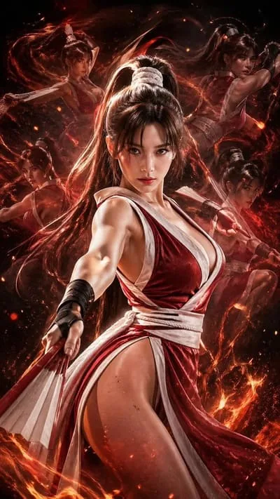 Kaede, fantasy warrior AI anime character