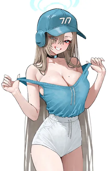 Kira, sporty brown-haired AI anime character